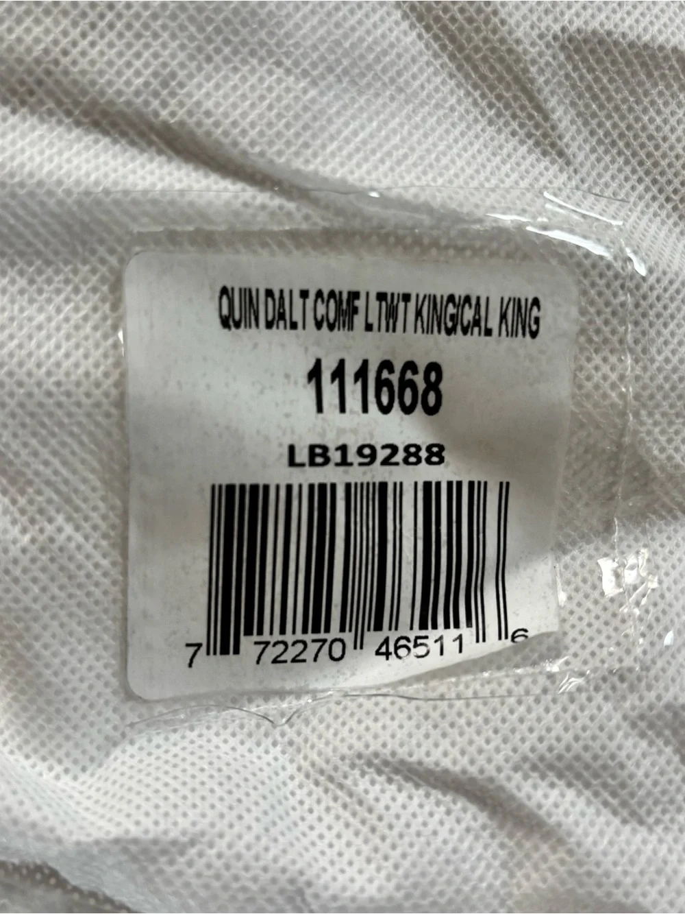 Quince Premium Down Alternative Comforter King / Cal King Insert Lightweight